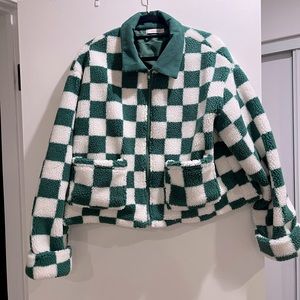 TEDDY GREEN CHECK JACKET